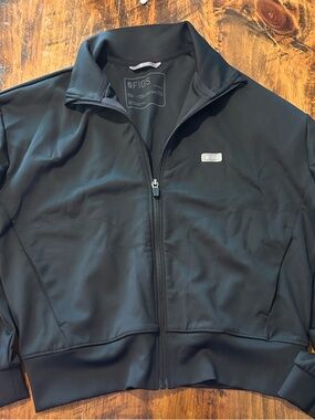 Figs Black Labelle Scrub Jacket